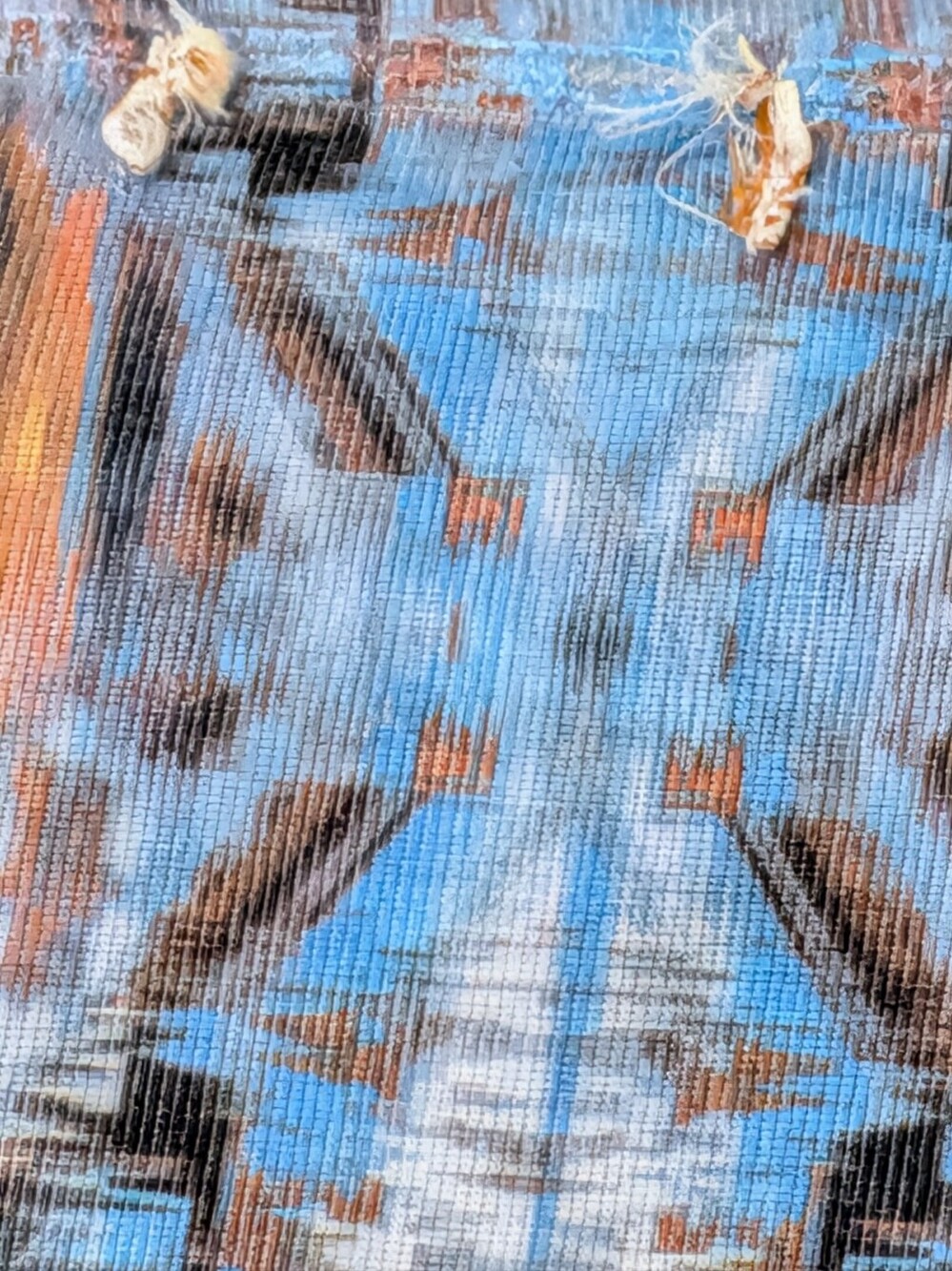 Abstract | Multi-Color Scoop Neck | Women’s Top | Colorful | Rhinestones | Boho - Picture 6 of 7